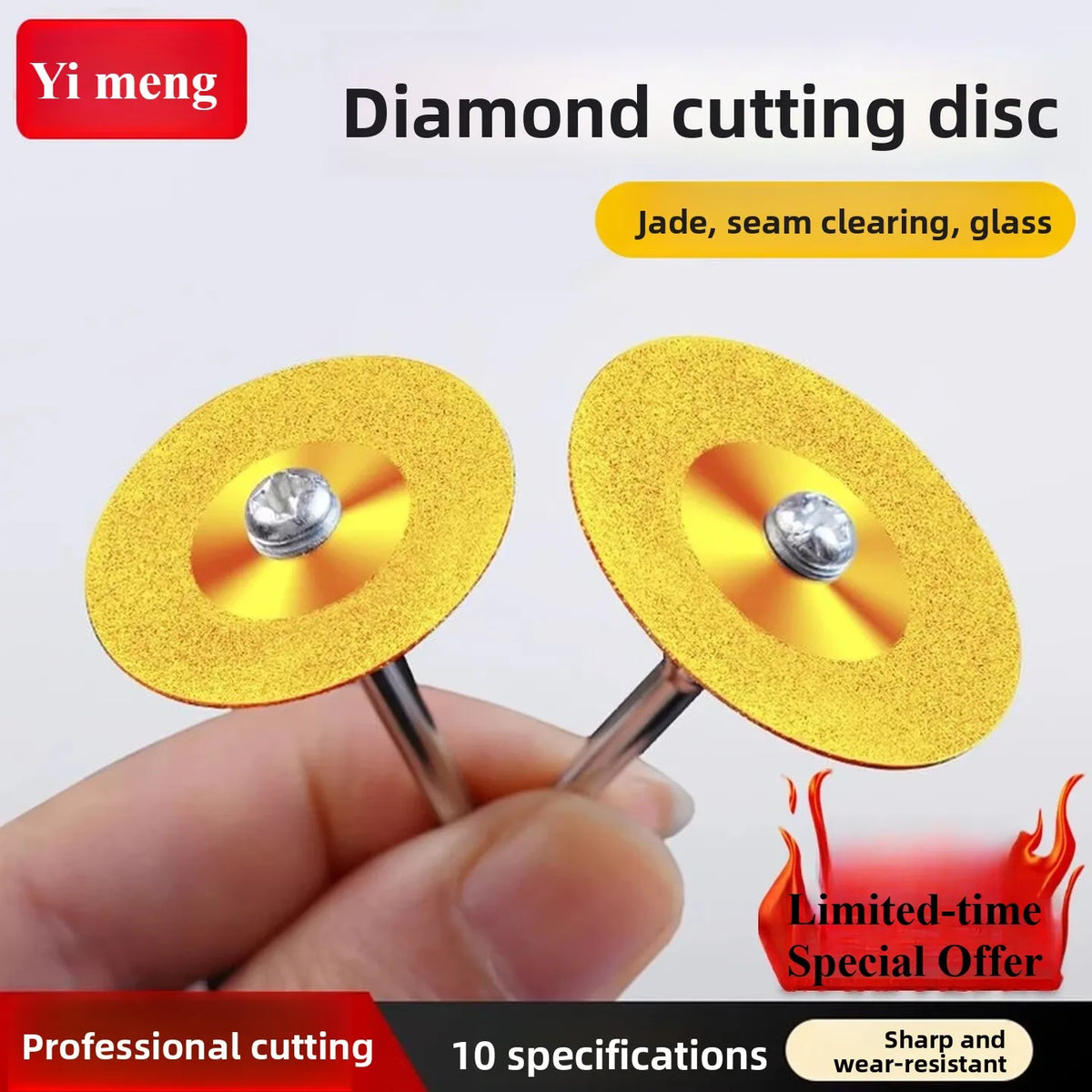 Tiling Cutting Small Slices Titanium-Coated Diamond Sand Small Saw Blades Stone Ceramic Jade Joint Cleaning and Grinding Sheets