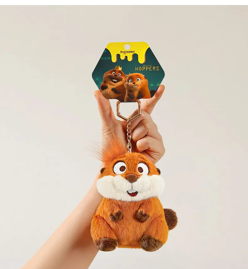 Genuine Disney Pixar Hoppers Mabel George Winnie the Pooh Stitch Plush Toy Anime Frozen Elsa Kawaii Cartoon Cups Kids Gift