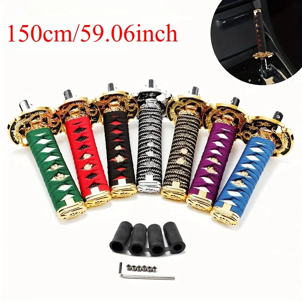 Universal Car Katana Gear Lever Knob Gear Shift Knob - JDM Racing Style Aluminum Alloy Shifter for Manual Transmission