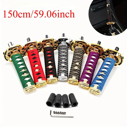 Universal Car Katana Gear Lever Knob Gear Shift Knob - JDM Racing Style Aluminum Alloy Shifter for Manual Transmission