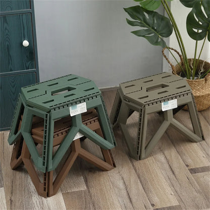 Portable Folding Chair for Outdoor Use High Load Bearing Durable Stool for Camping Fishing Beach Daily Small Compact Seat