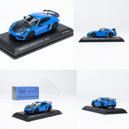 Minichamps 1:64 Cayman GT4 RS simulation limited alloy car model, children's birthday toys gift trendy accessories.