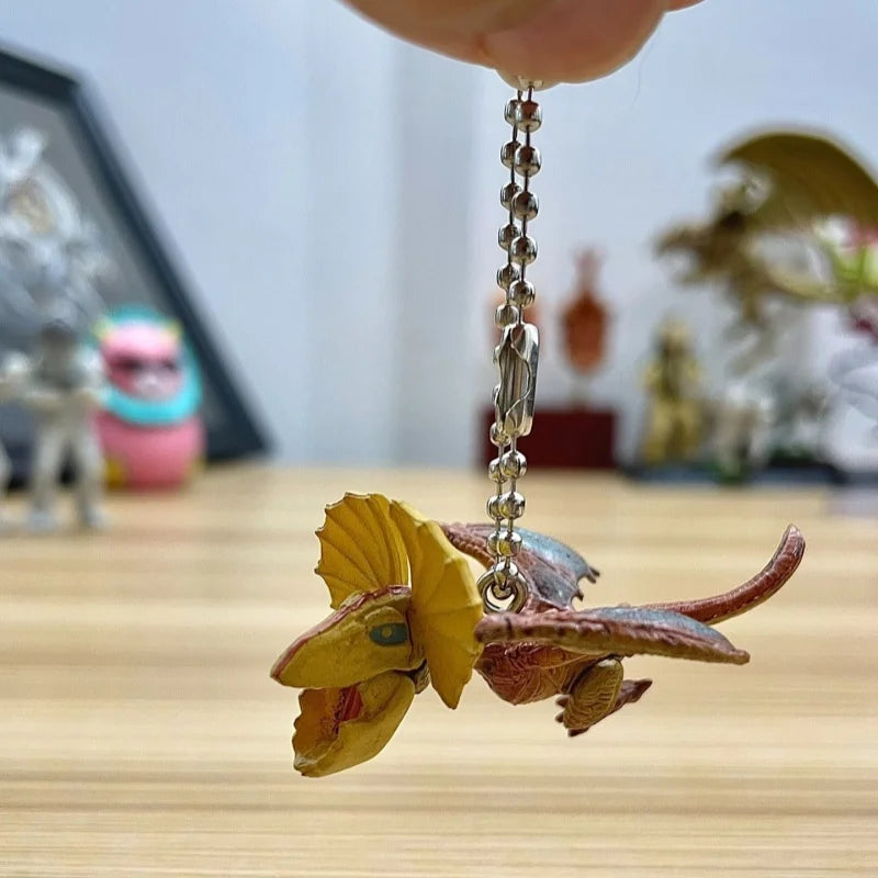 Bandai Capcom Monster Hunter Rathalos Pvc Figure Keychain Backpack Bag Pendant Collectible Hanging Charm For Adult Collectors