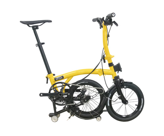 MINT BOB 3-14K 14Inch Triple Folding Bike/ Chromium-Molybdenum Steel, 3-Speed Mini Folding Bicycle