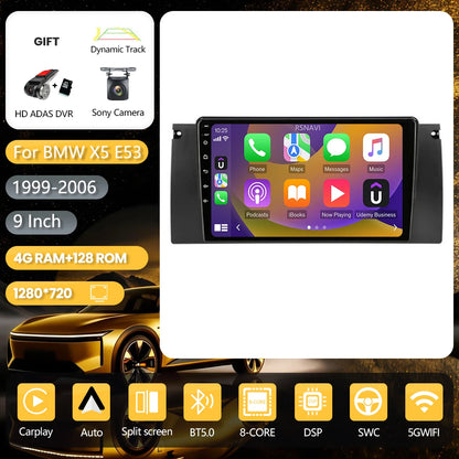 Android 16 Carplay Auto 2K Screen Car Radio Multimedia Player For BMW M5 E39 1995-2006 E53 X5 M5 2din Autoradio Stereo Head Unit