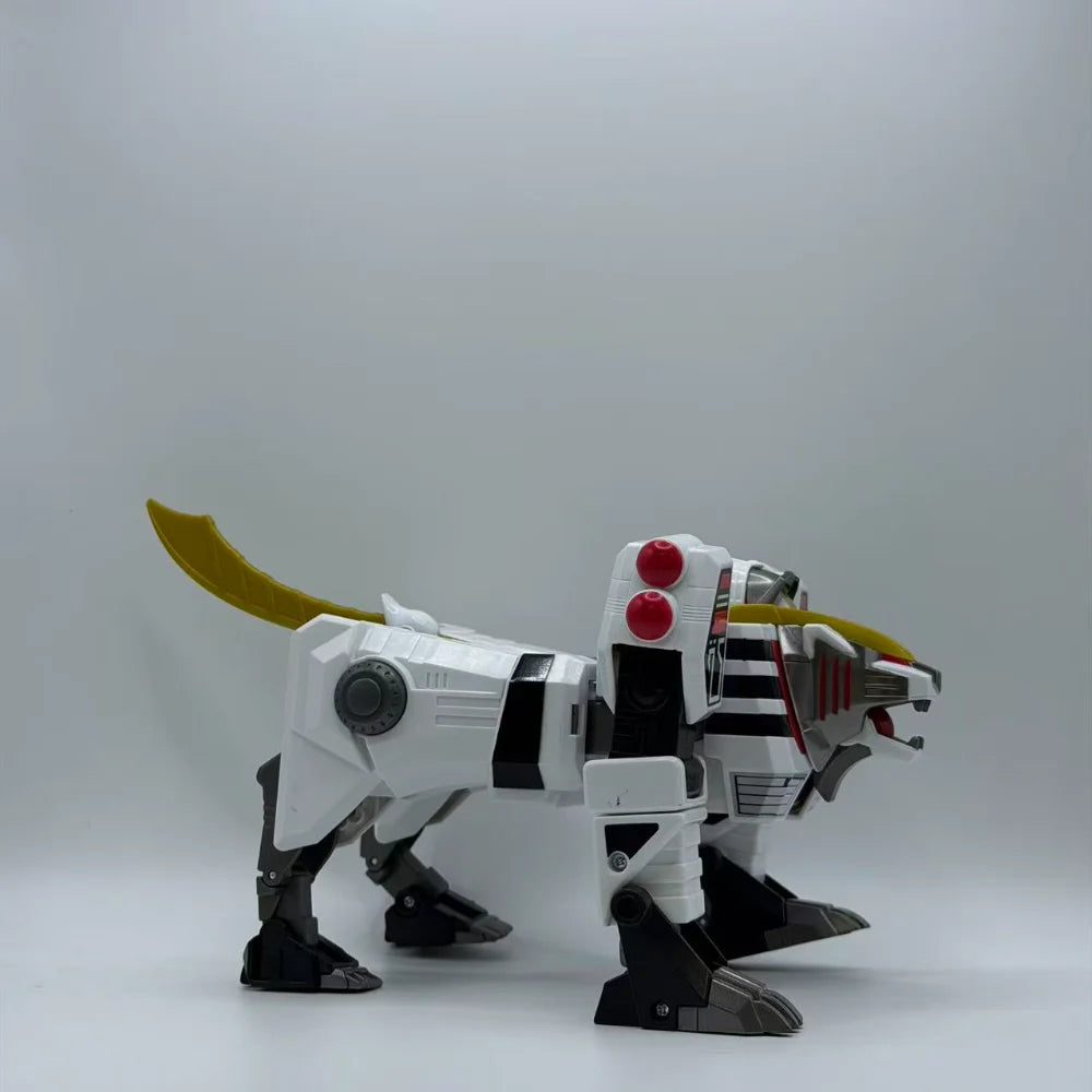 Playmates Mighty Morphin Power Rangers White Tigerzord Single Transform Mecha Loose Toy No Box