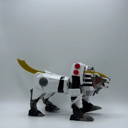 Playmates Mighty Morphin Power Rangers White Tigerzord Single Transform Mecha Loose Toy No Box