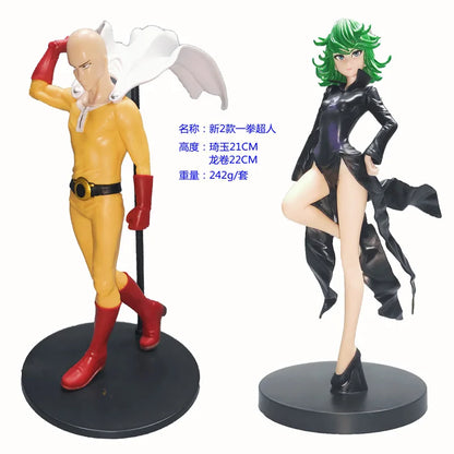 20CM Anime One Punch Man Senritsu no Tatsumaki Figure Espresto Shapely Saitama Standing Model Toys and Doll Collection Gifts