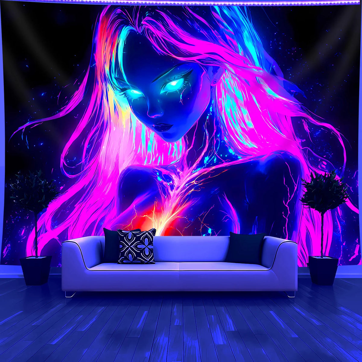 VIKAMA Anime Graffiti Art Tapestry Wall Decoration Bedroom Party Soft Texture Easy To Hang Dormitory DecorationTapestry