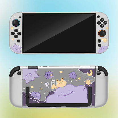 Hot Switch 2 Matte Hard Shell Protective Case Ditto Pattern For Ns 2 Joy Con Handheld Game Console Accessories Periphery