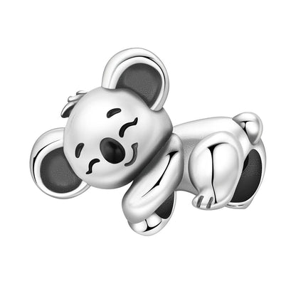 Orstarry 925 Sterling Silver Cute Rabbit Animal Beads Original Pendants Bracelet Charm Jewelry Party DIY Trendy Gifts