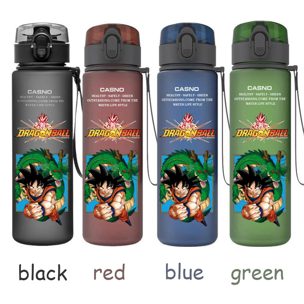 560ML Dragon Ball Water Cup Children Portable Plastic Goku Vegeta Bulma Cartoon Outdoor Large Capacity Sport Water Bottle Gift