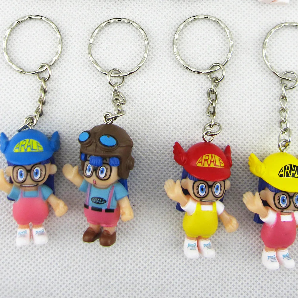 Random 1 Piece Classic Japan Comic Anime Akira Toriyama Dr.Slump Arale Cute Pendant Bag Key Chain Figure Toys Gift