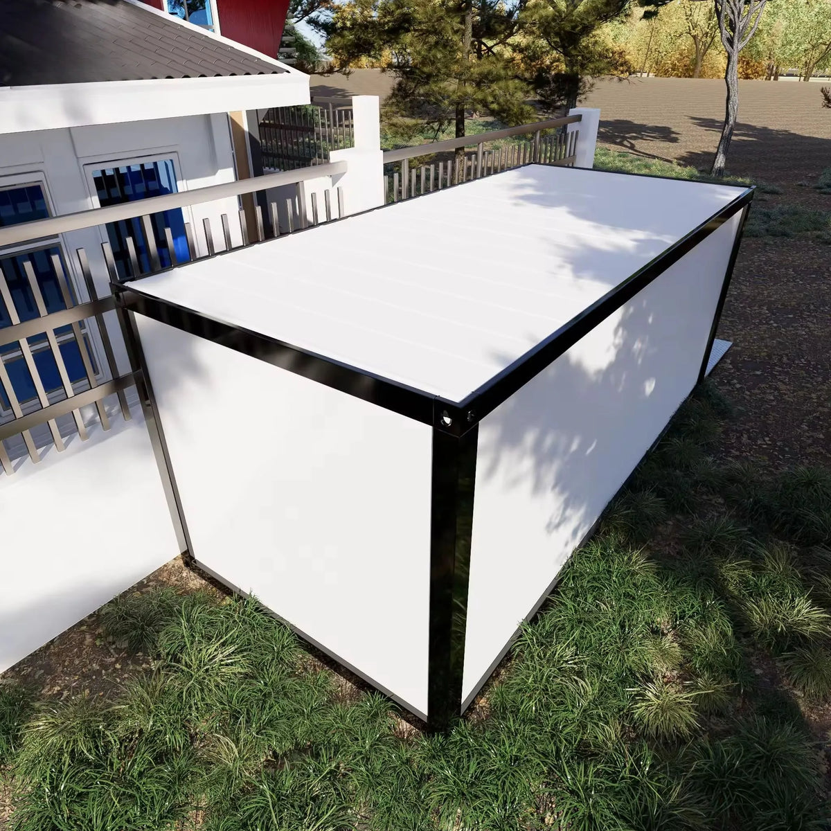 Any Size Custom Reinforced Heavy Duty Steel Structure Pre Fabricated Warehouse Modular Container House Mobile Storage Shelter