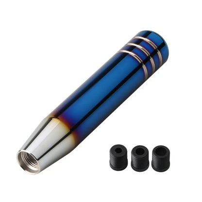 Universal Auto 13cm 18cm Length Manual Car Gear Shift Knob Aluminum Gear Shift Knob Racing Car Shift Gear Knob With 3 Adapters