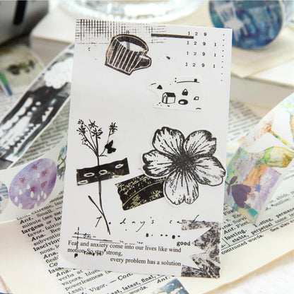 Journal GO 2.5x200cm Random Splicing Tape Sticker for Planner Collage Junk Journal diy Masking Tape Scrapbooking Decor Stickers