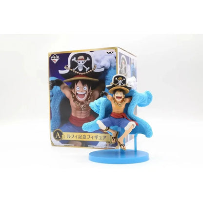 20th Anniversary One Piece Anime Figure Blue Ver.Luffy Zoro Chopper Sanji Robin Franky Usopp Nami Brook Action Figure Model Toy