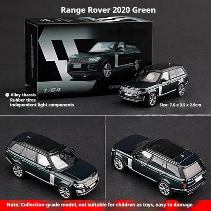 Luxury 2020 Range Rover 1:64 Die-Cast Metal Model - Classic SUV Simulation, Mixed Metal Element Puzzle Toy Set, Desktop Ornament