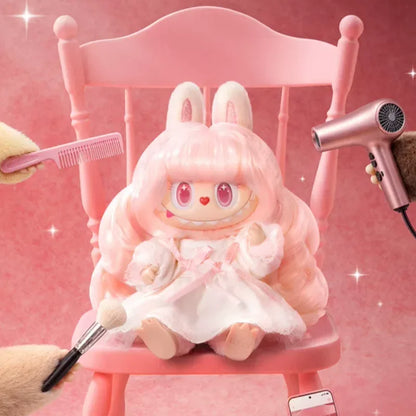 POPMART LABUBU Monsters Hair Salon Series Vinyl Plush Pendant Blind Box - Cute Anime Mystery Figure Ornaments Gift