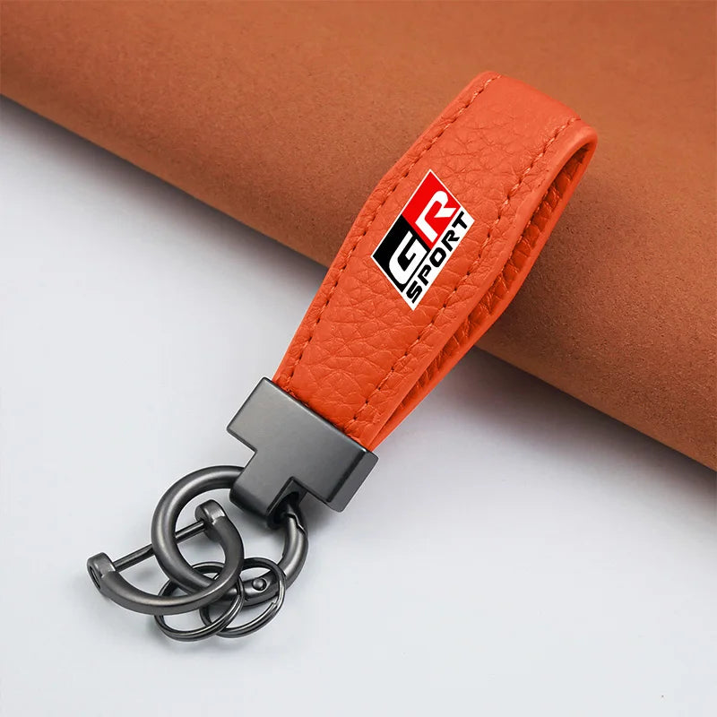 Car Key Ring Car Accessories Gift Car Keychain For Toyota GR Sport Gazoo Racing Yaris 86 Corolla Hilux Supra C-HR Accessories