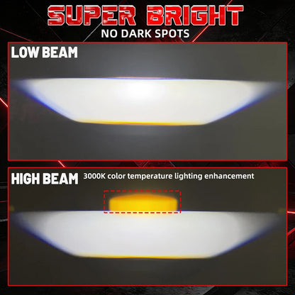 450W Car Grill Led Work Light Bar 3000K 6000K Projector Led Bar White Yellow Spotlights Grille Lights Motorcycle Offroad Truck