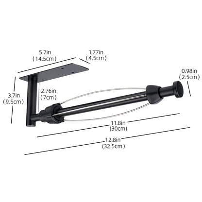 Stainless Steel Kitchen Paper Towel Holder Wall-Mounted,One-Handed Operation,Damping, Self-Adhesive Drill Option,Shock-Absorbing