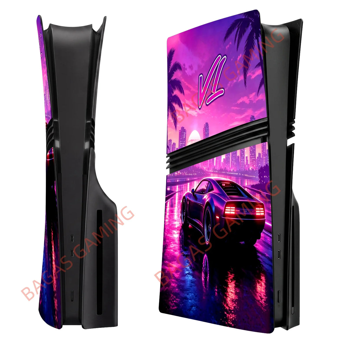 New GT Faceplate for PS5/Slim/Pro Disc Edition Anti-Scratch Case ABS Replacement Cover Skin for PS5 Console CD-ROM Accessories