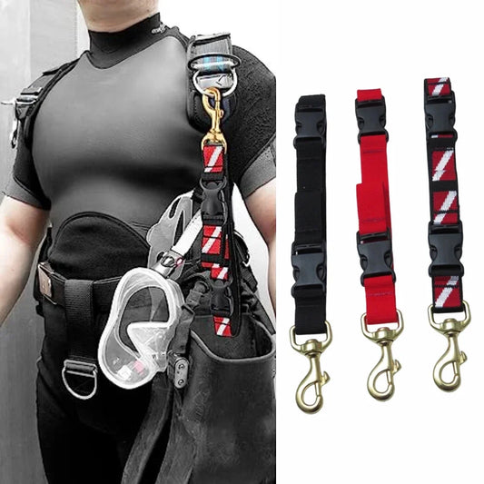 Scuba Diving Lanyard Clip 255x25mm Webbings Strap Buckles  Fin Frog Shoe Lifting Rope Clasp For BCD Side Mount For Diving