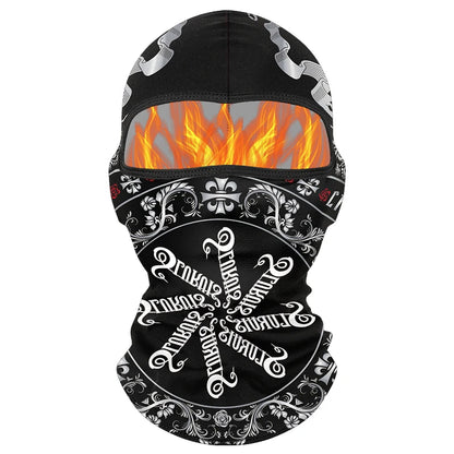 Winter Warm Plus Velvet Balaclava Motorcycle Cold-proof Scarf Ski Full Face Mask Skull Clown Windproof Neck Cover Cycling Cap