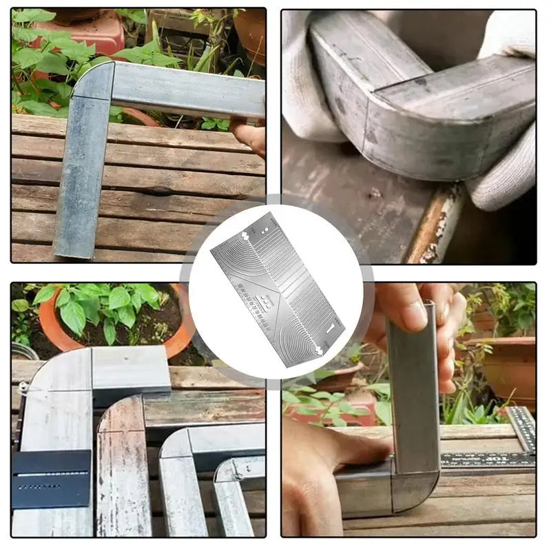 Stainless Steel Angle Arc Marking Tool Metal Fabrication Pipe Saddle Cutting Guide All In 1 Measuring For Welding Metalworking
