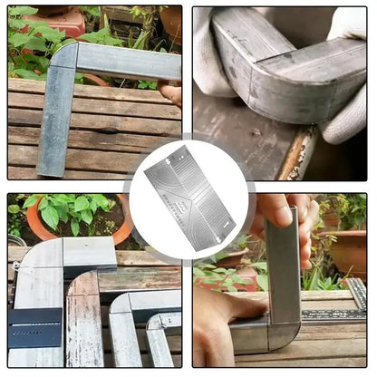 Stainless Steel Angle Arc Marking Tool Metal Fabrication Pipe Saddle Cutting Guide All In 1 Measuring For Welding Metalworking