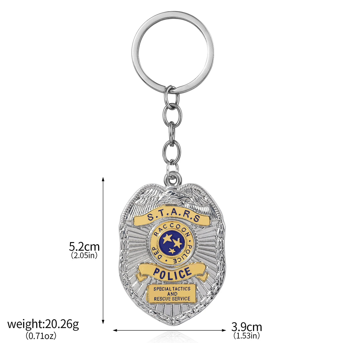Game Resident Evil Keychain Raccoon City Eagle Logo Fridge Magnet Bottle Opener Police Department Badge Role Playing Gift