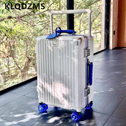 KLQDZMS Travel Luggage 24"26"28"30 Inch Women's Large Capacity Trolley Case 20 ”ABS+PC Boarding Case Men's Cabin Suitcase