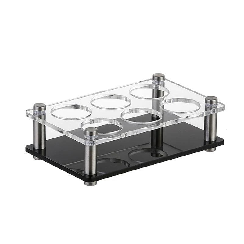 Acrylic Shot Glass Display Stand 6/12/24 Holes Wine Glass Cup Holder Party and Bar Tray Cups Shot Glass Storage Rack