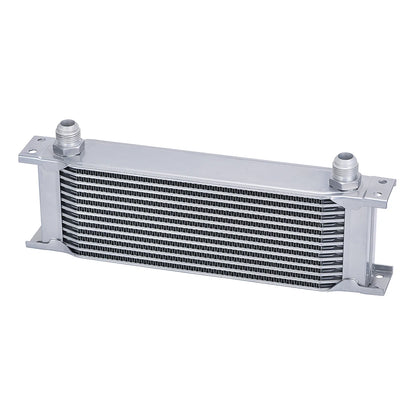 AN10 Aluminum Radiator 10/13/15/16/19/25/30 Row British Type Car Engine Oil Cooler Cooling Radiator Replacement Universal Cooler
