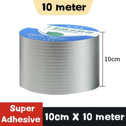 Waterproof Tape High Temperature Resistance Aluminum Foil Thicken Butyl Tape Wall Pool Roof Crack Duct Repair Sealed Self Tape