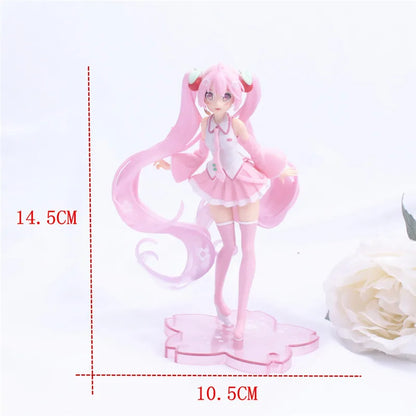 Hot Kawaii Girl Hatsune Miku Anime Figure Fashion Subclture Miku Action Figure Birthday Gift PVC Collection Model Doll Toys