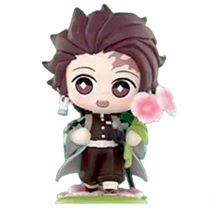 Hot Demon Slayer Tanjiro Kamado Nezuko anime cartoon figure blind box creative personalized statue model ornament surprise gift