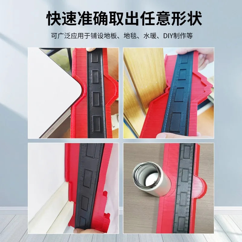 Imperial Radian Ruler, Profiling Gauge, Irregular Bend Measuring Instrument, Contour Ruler, Type Taking Device