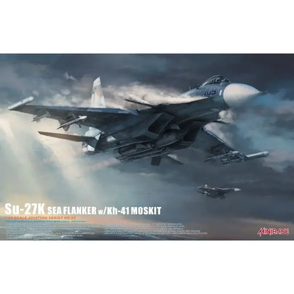 MINIBASE 8002 1/48 Russian Su-27K Sea Flanker w/Kh-41 Moskit - Assemble Scale Model Kit