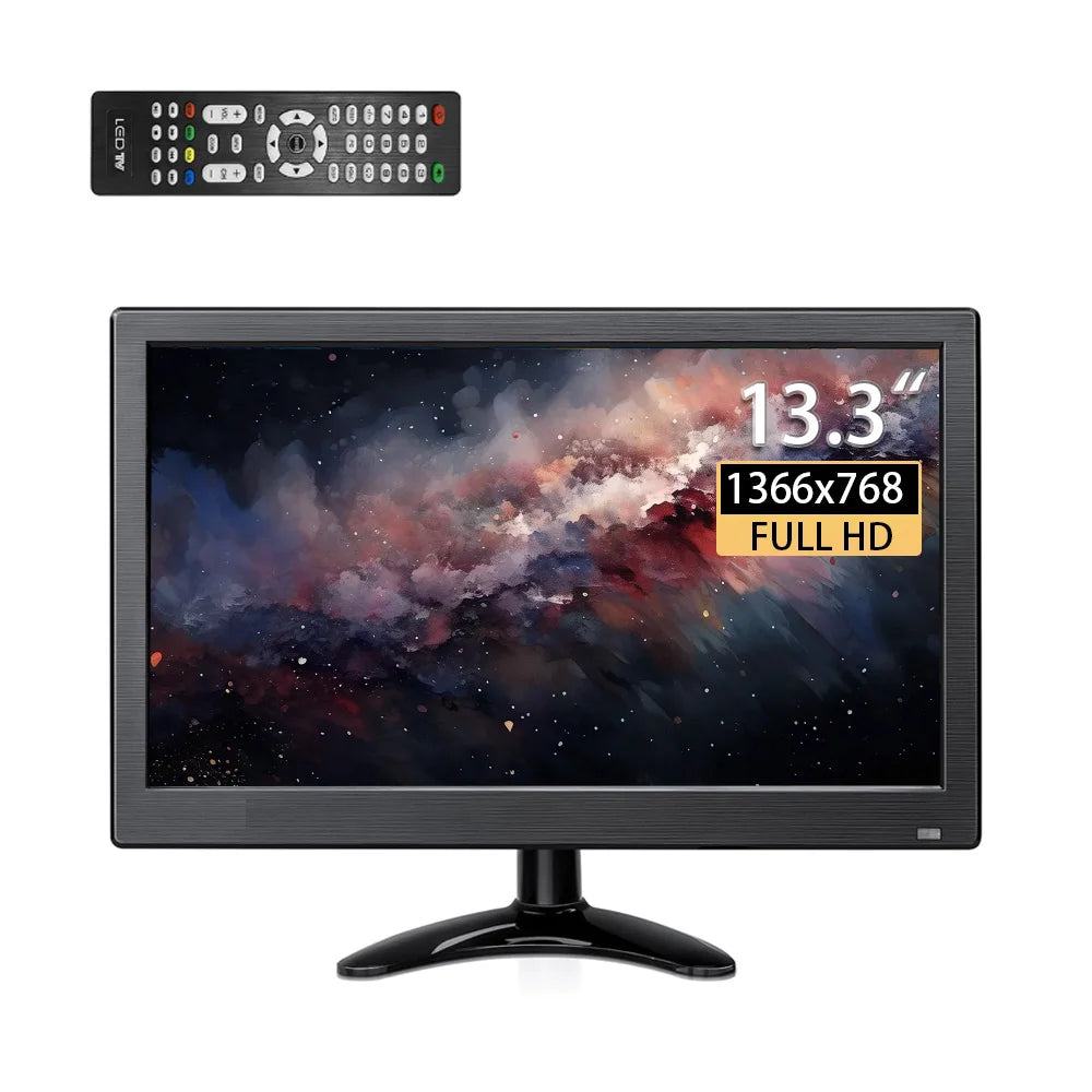 Portable Monitor 13.3/11.6/10.1 Inch Computer Monitor with HDMI VGA AV BNC USB for Laptop Raspberry Pi Surveillance Monitor