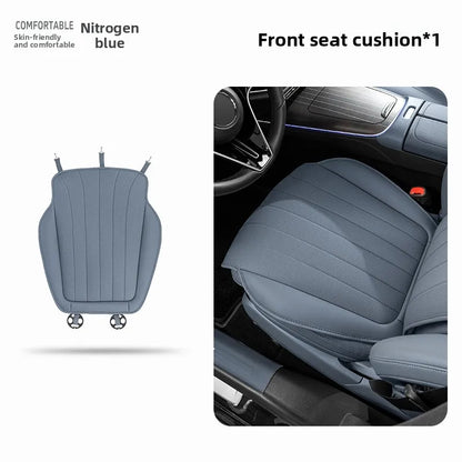 Luxury Sedan SUV Universal Nappa Leather Car Seat Cover Comfortable Memory Foam Perforated Leather Cushion Car Seat Protection
