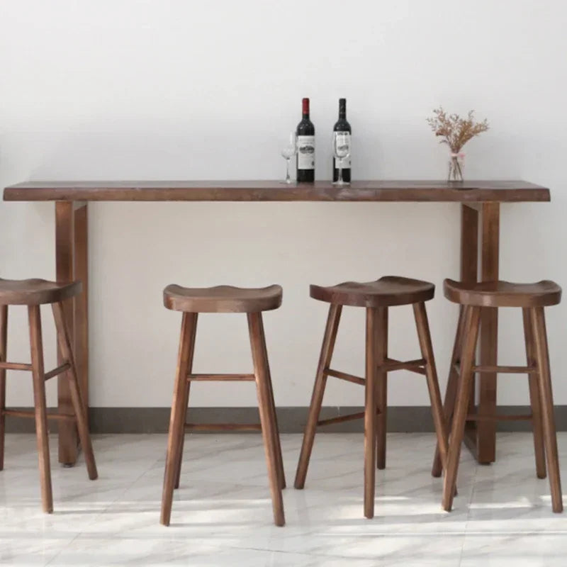 Counter Bistro Bar Table Reception Desk Cocktail Outdoor Alcohol Bar Table Wine Wood Stand Dj Kitchen Furniture Mesas Altas FYBT