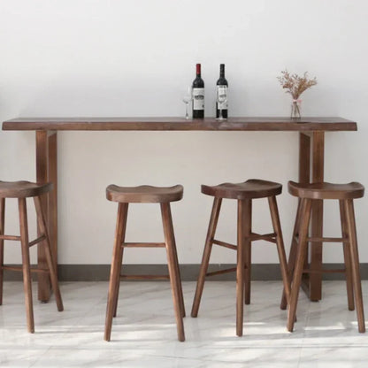 Counter Bistro Bar Table Reception Desk Cocktail Outdoor Alcohol Bar Table Wine Wood Stand Dj Kitchen Furniture Mesas Altas FYBT