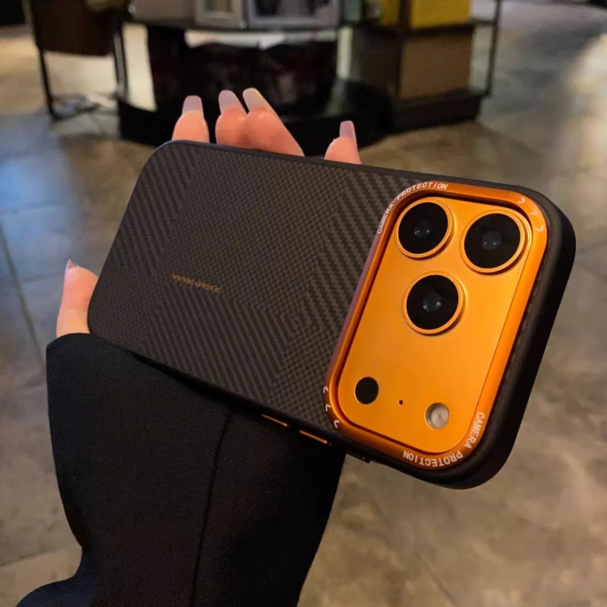 Business Sle Kevlar Carbon Fiber Leather Magnetic Case For IPhone 17 Pro Max 16 15 14 Wireless Charging Anti-drop Protect Cover