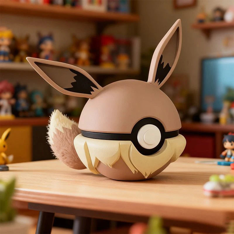 Pokemon Pokeball Figurine Pikachu Anime Character 3D Model Desktop Ornament Cartoon Collectible Decoration Perfect Gift for Fans