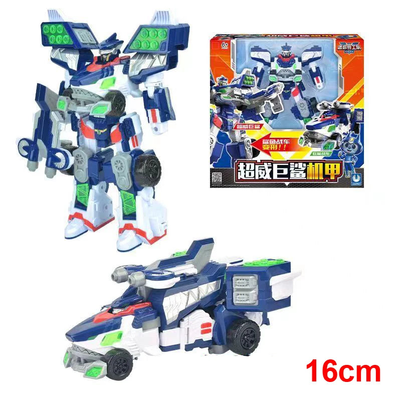 MiniForce 6 V Rangers VOLT LEGEND KING V 6 in 1 Transformation Combiner Deformation Robot Action Figure Toys