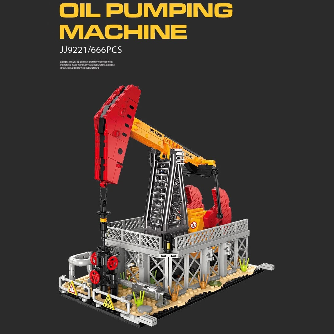 MOC Fuel Gas Tank Building Blocks Kit Wine Barrels Goods Container Forklift Bricks Toys Boys Gift