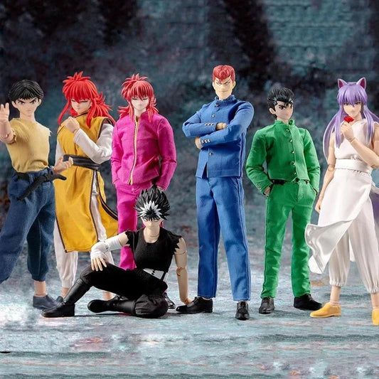 Dasin/Great Toys/GT YuYu Hakusho Urameshi Yuusuke Yoko Kurama Jaganshi Hiei Kuwabara Kazuma SHF 1/12 PVC Action Figure In Stock