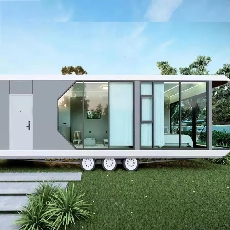 20ft 40ft Luxury Prefab Mobile Container Office Tiny House Capsule Steel Structure Home Custom